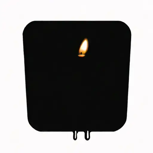 narrow melting candle wax dripping to the bottom of candle tattoo design idea