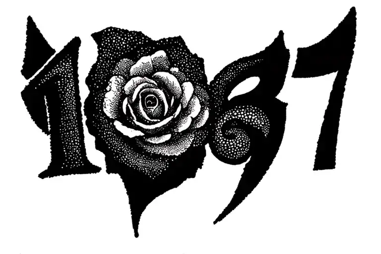 Birth date 1977 tattoo design idea