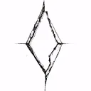 Broken glass tattoo design idea