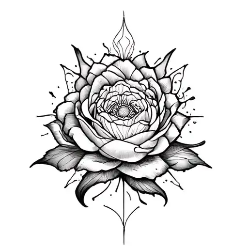 Black-grey tattoo featuring a detailed illustration of Kian Kenzo's favorite object tattoo design idea