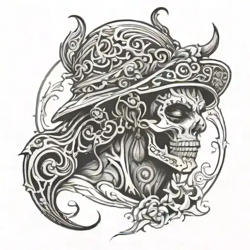 Scary tattoo design idea