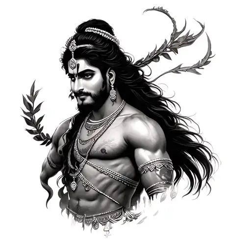 Vijay Divya Viraj Laado Rudra Text tattoo design idea