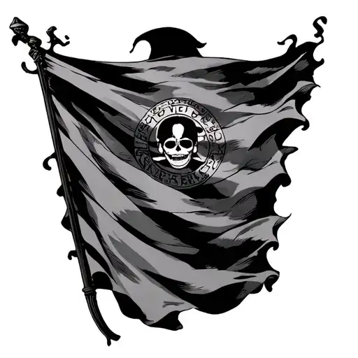One Piece Flag tattoo design idea