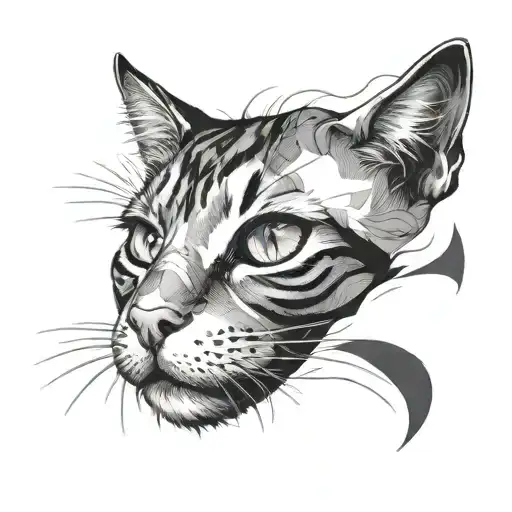 cat's nose tattoo design idea