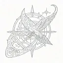 ad Astra per aspera written in fine line script font tattoo design idea