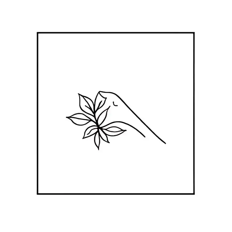 Growth in life and success; 2x2 inches tattoo; simple but meaningfull tattoo design idea