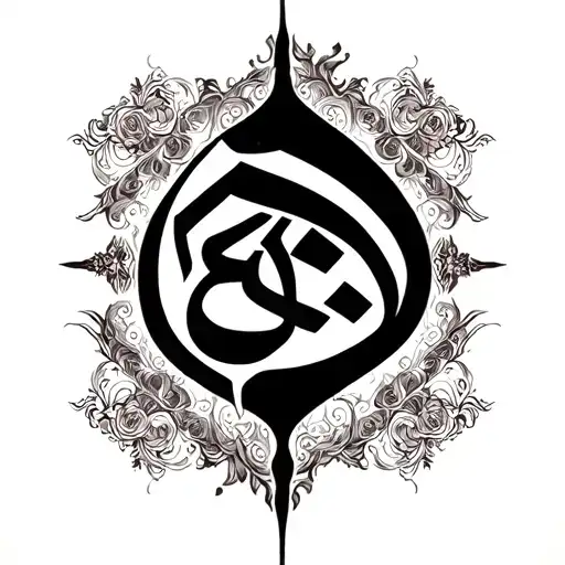 Persian calligraphy tattoo design idea