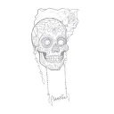 a sugar skull tattoo design idea