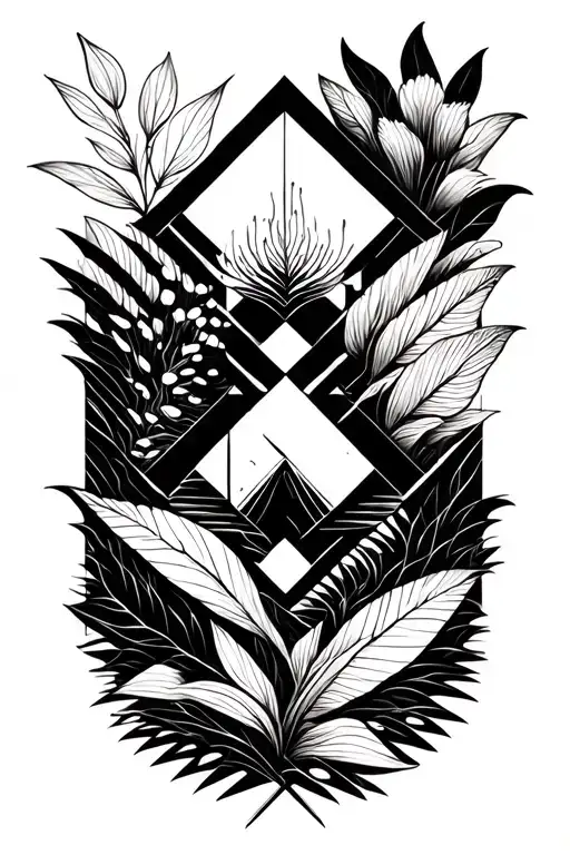 Nature tattoo design idea