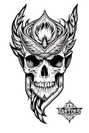 western leather tooling tattoo design idea