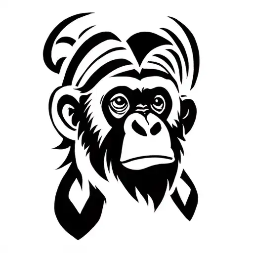 3 WISE MONKEY, BUT REPLACE THE MONKEY WITH ORANGUTAN tattoo design idea