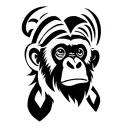 3 WISE MONKEY, BUT REPLACE THE MONKEY WITH ORANGUTAN tattoo design idea