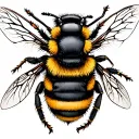 Bumble Bee tattoo design idea