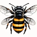 Bumble Bee tattoo design idea