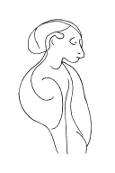 glass child Picasso painting tattoo design idea