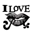 I love you equal tattoo design idea