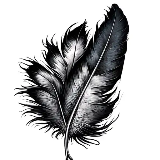 Turkey Feather tattoo design idea