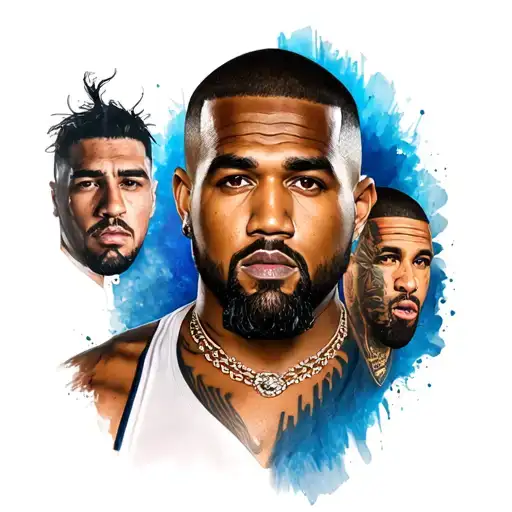 sleeve portrait tattoo of mcgregor 50cent pablo ecsobar tomas shelby al capone 21 savage drake kanye west and messi  tattoo design idea