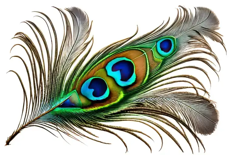 peacock feather tattoo design idea
