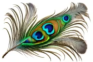 peacock feather tattoo design idea