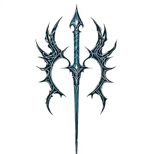 Frostmourne from World of Warcraft tattoo design idea