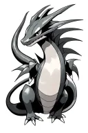 rayquaza pokemon tattoo design idea