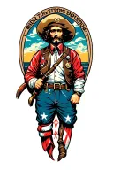 strong seafarer tattoo design idea