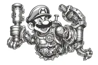 mario tattoo design idea