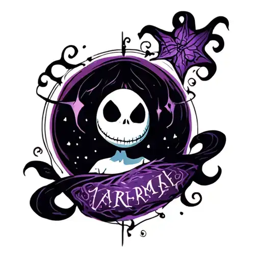 nightmare before Christmas tattoo design idea