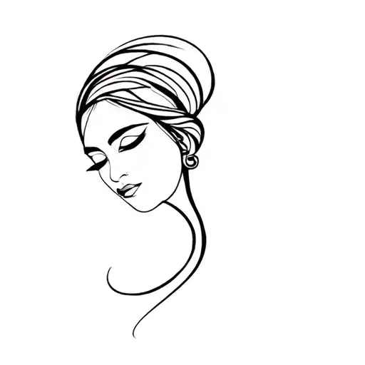 Rekha tattoo design idea