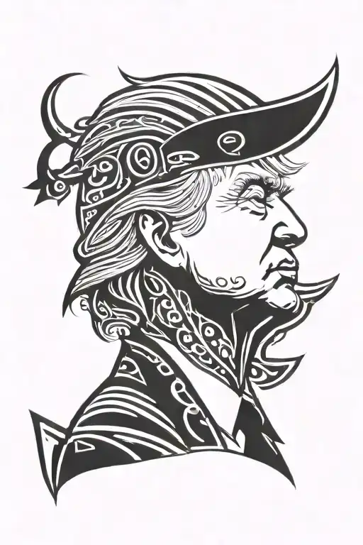 Donald Trump SLEEP tattoo design idea