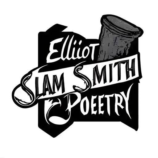 Elliott smith slam poetry logo tattoo design idea
