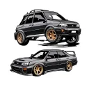 turbo Subaru tattoo design idea