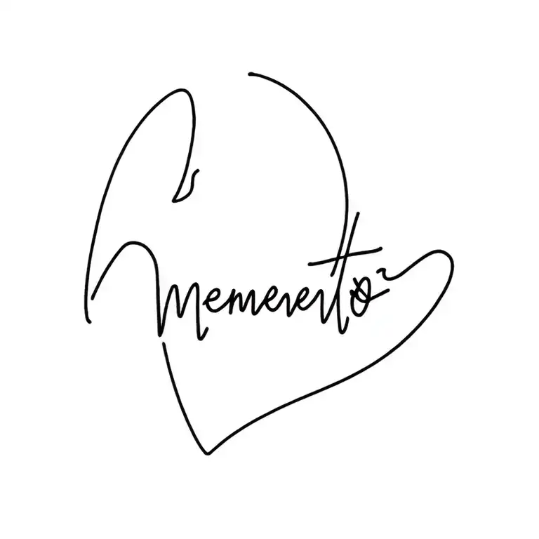 Memento live tattoo design idea