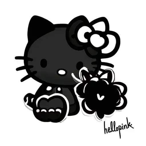 blackpink hello kitty tattoo design idea