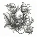 pikmin tattoo design idea
