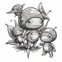 pikmin tattoo design idea