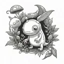 pikmin tattoo design idea