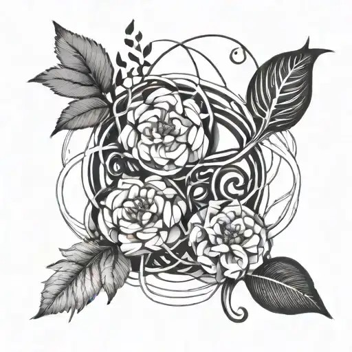 growth intertwined symbolizing the client's love tattoo design idea