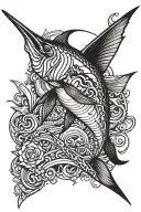 marlin graffiti style tattoo tattoo design idea