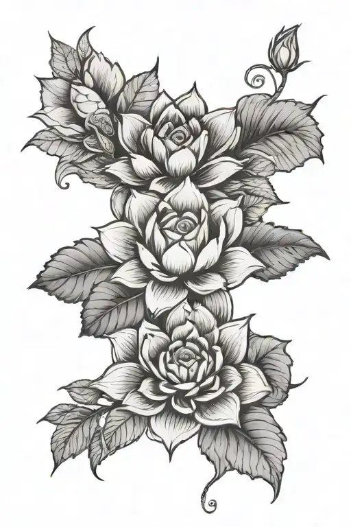 mandala, family,love rose , lotus flower tattoo design idea