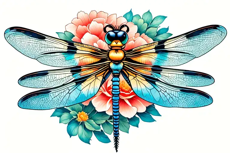 dragonfly tattoo design idea