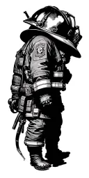 Firefighter tattoo design idea