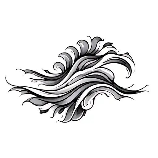 Filler Wave Patterns tattoo design idea