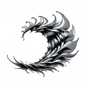 Filler Wave Patterns tattoo design idea
