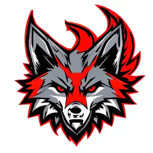 "Fenix Defense Tech" "Fenix Defense Tech" War Style Fox Head with Phoenix Body with strength logo tattoo design idea