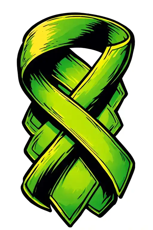 colon cancer ribbon tattoo design idea