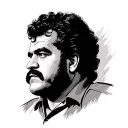 Pablo Escobar sees tattoo design idea