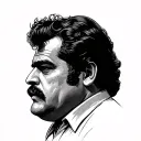 Pablo Escobar sees tattoo design idea