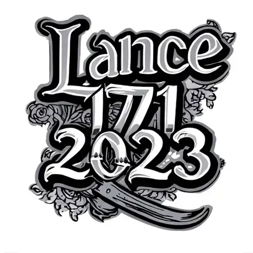 "Lance 1971-2023" Masonry memorial tattoo for dad tattoo design idea